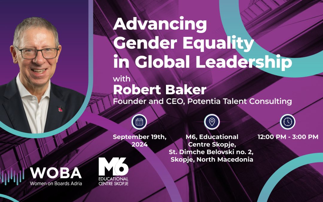 Join us in Skopje on September 19th for an event with Robert Baker